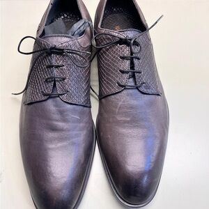 Roberto Cavalli Brown Oxfords Sleek Leather Design